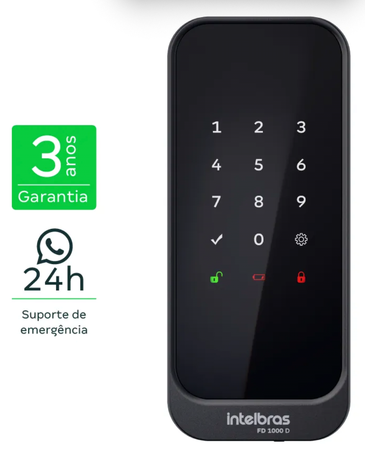 Intelbras FD 1000 D — Fechadura Digital de Sobrepor