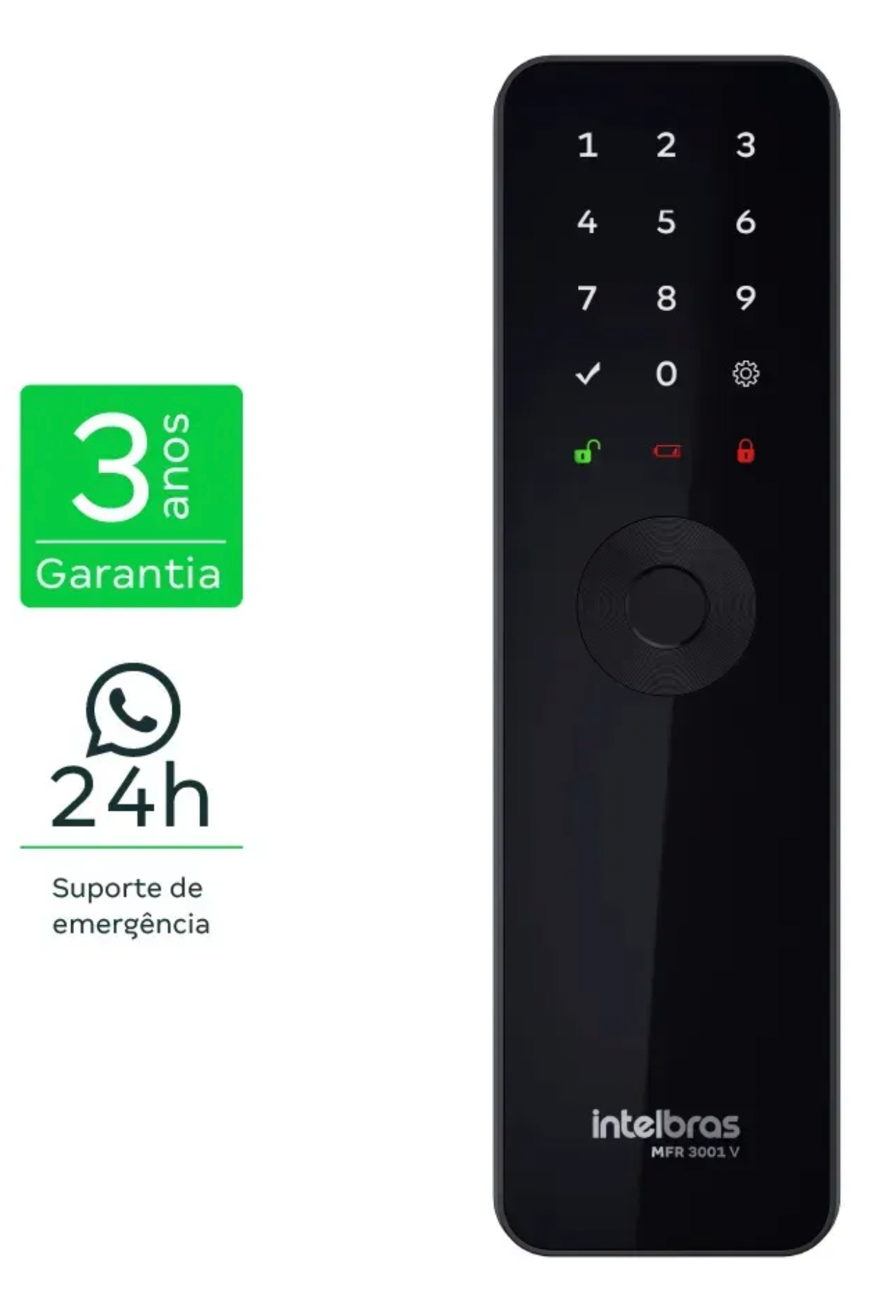 Intelbras MFR 3001 V — Fechadura Digital Premium de Embutir
