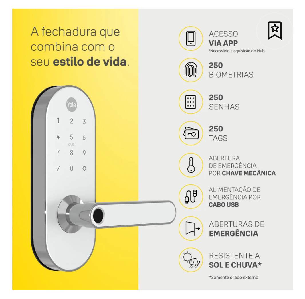 Yale YMC 420W — Fechadura Digital Inteligente