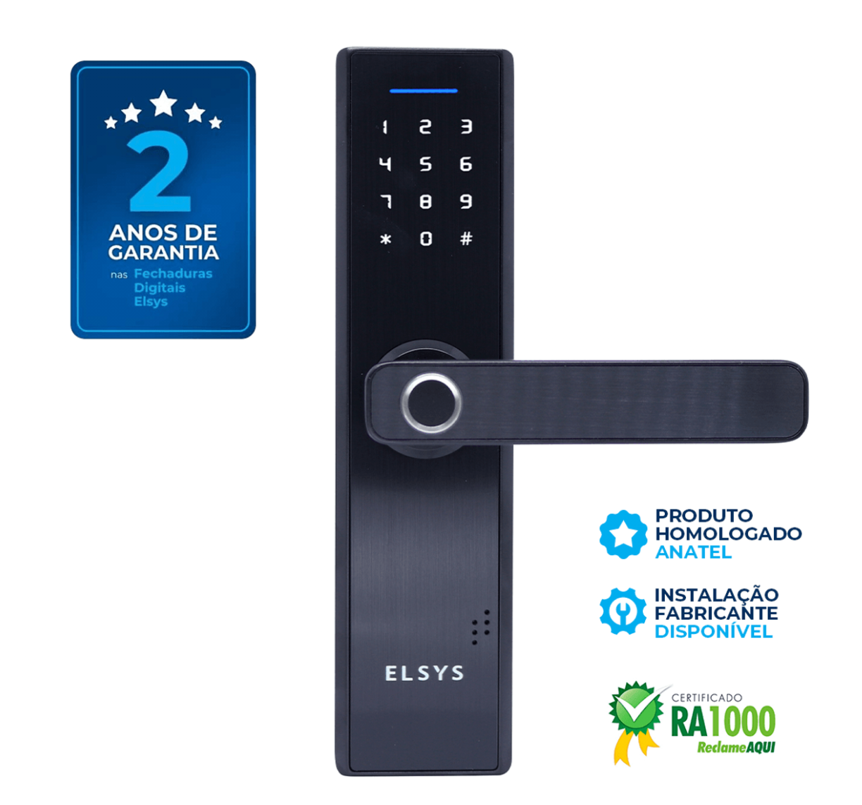 Elsys ESF-DE2000B — Fechadura Digital de Embutir